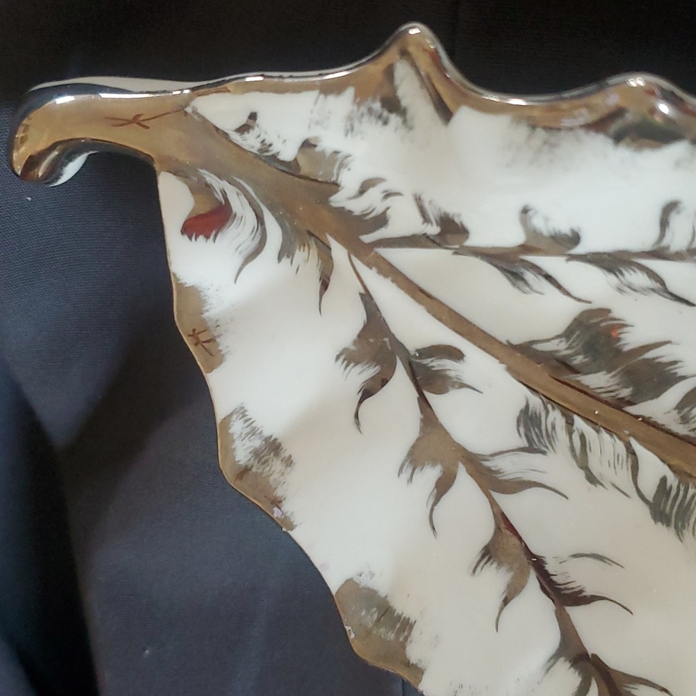 LIMOGES SILVER TRAY MONOGRAM "R" - Picture 3 of 5